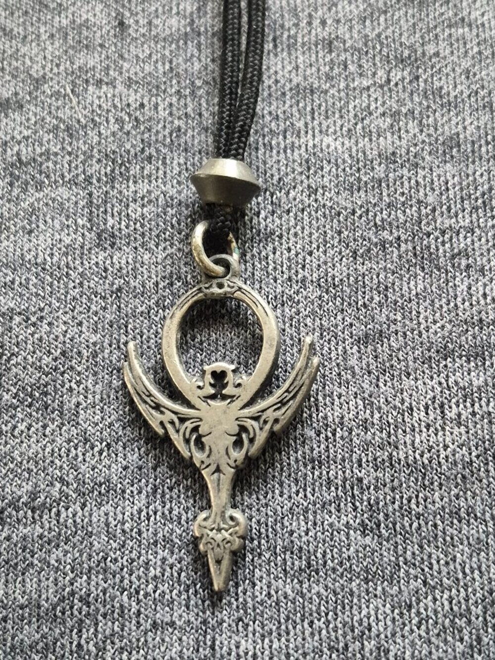 Goddess Lilith Pendant Necklace lead and nickel-free excelsior pewter black Cord